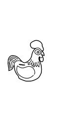 chicken bank illustration