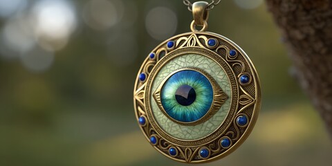 Blue pocket watch with diamonds and gears, a digital time concept vector illustration on a light background