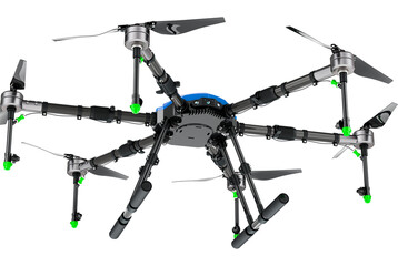 Agricultural Drone, transparent background
