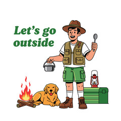 Exciting Outdoor Camping Adventure with Dog