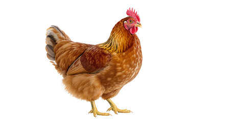 Fototapeta premium Stunning Brown Hen, High-Resolution Poultry Image, Perfect for Commercial Use