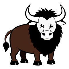 cow cartoon isolated on white