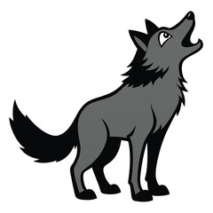 vector illustration of wolf