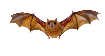 Naklejka premium Stunning Golden-Brown Bat in Flight, High-Resolution Image, Perfect for Commercial Use