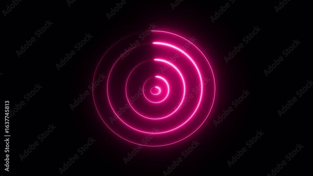 Poster progress loading bar illustration background. graphics design circle glow with purple tone backgroun