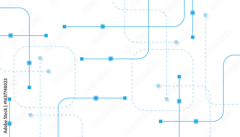 Poster abstract futuristic technology background. technology background with crossed lines and dots.