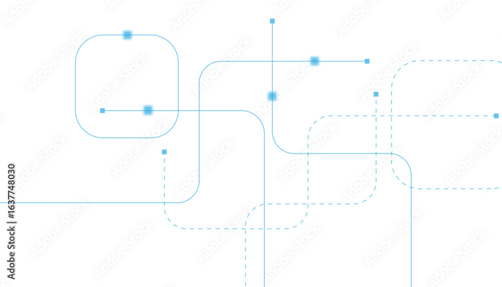 Poster abstract futuristic technology background. technology background with crossed lines and dots.