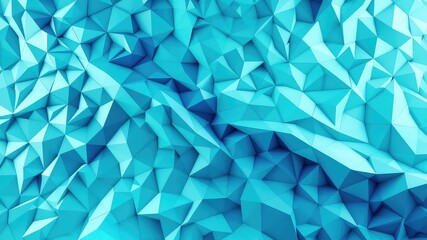 Obraz premium Angular Turquoise A Textured Sea of Geometric Forms, Creating a Visually Dynamic and Modern Background