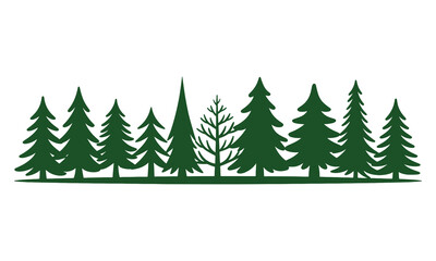 Obraz premium Pine tree vector, pine tree logo design, pine tree icon