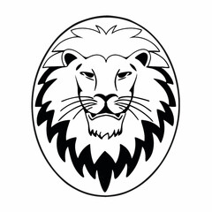 lion head vector face
