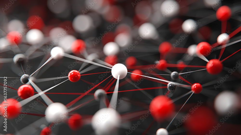 Poster interconnected network: a dynamic visual representation of interconnected nodes, intricately linked 