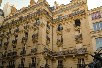 beautiful Haussmannian architecture in Paris , real estate