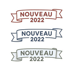 Nouveau 2022 Vintage Ribbon Banner Designs, Customizable Logos