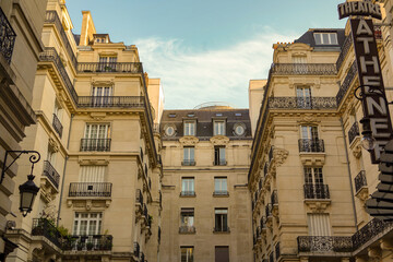 beautiful Haussmannian architecture in Paris , real estate
