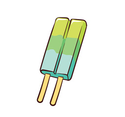 ice cream isolated on white