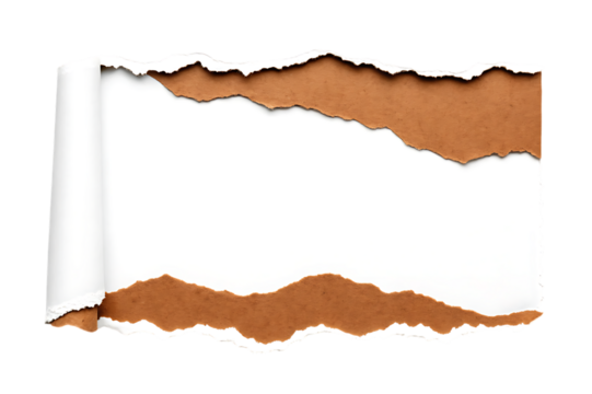 Reveal your message with this torn paper effect on transparent background