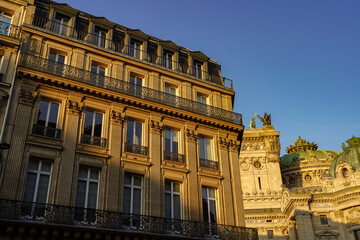 beautiful Haussmannian architecture in Paris , real estate