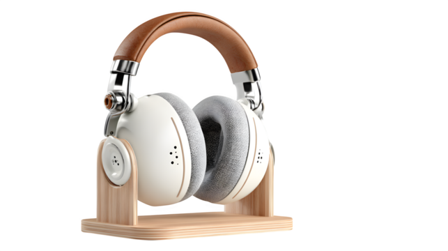 Ergonomic noise-canceling headphones with stand ? ideal for professional chefs and cooking presentations
