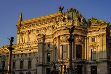 Fototapeta premium exterior facade of the Opéra Garnier , concert hall in Paris, France