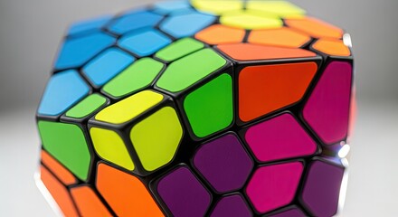 A Macro Study of a Vibrant Megaminx Puzzle's Geometric Complexity