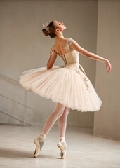 Naklejka premium ballet dancer in tutu