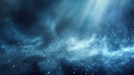 Abstract Underwater Background with Light Rays and Particles for Presentation or Commercial Use