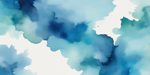 Obraz premium Blue sky with white fluffy clouds on a bright sunny day
