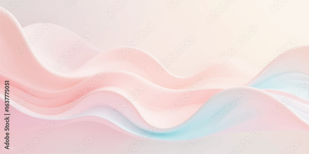 Poster smooth abstract pink background with soft flowing wave patterns