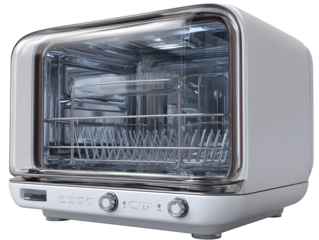 Mini countertop dishwasher with transparent door ? sharp and clean style for digital cooking resources