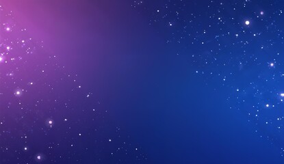 Gradient Night Sky with Twinkling Stars and Glittering Effects