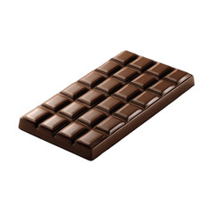 Fototapeta premium Dark chocolate bar, rectangular shape, squares