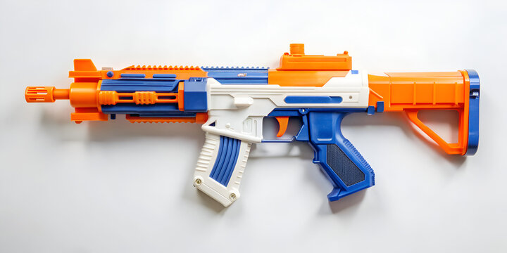 Nerf gun isolated on transparent background  