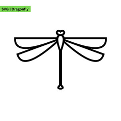 A dynamic dragonfly logo vector design featuring a dragonfly in motion, symbolizing agility and freedom in a sleek and modern style.