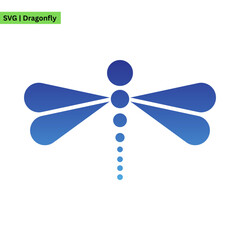 A sophisticated dragonfly illustration logo incorporating a dragonfly with a gradient color scheme, evoking elegance and grace in a refined and polished format.