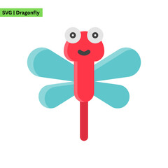 A sophisticated dragonfly illustration logo incorporating a dragonfly with a gradient color scheme, evoking elegance and grace in a refined and polished format.