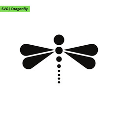 A whimsical dragonfly icon logo showcasing a dragonfly with floral elements, representing nature and harmony in a cheerful and inviting design.