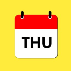 Calendar Week Day Thursday 
