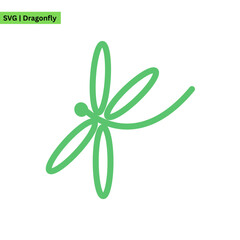 An elegant dragonfly logo vector design featuring intricate wings and a shimmering effect, symbolizing transformation and beauty in a modern and artistic style.