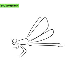 An elegant dragonfly logo vector design featuring intricate wings and a shimmering effect, symbolizing transformation and beauty in a modern and artistic style.