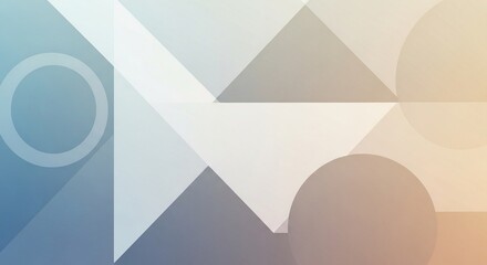 Dynamic abstract background featuring a smooth gradient from cool blues to warm oranges, composed of overlapping geometric shapes and circles.