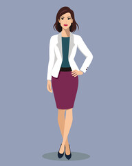 Fototapeta premium Creative Female Outfit Ideas Editable Vector – Fashion Illustration, Character Design, Digital Costume Concepts, Stylish Clothing Inspiration for Brands