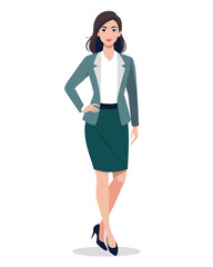 Fototapeta premium Creative Female Outfit Ideas Editable Vector – Fashion Illustration, Character Design, Digital Costume Concepts, Stylish Clothing Inspiration for Brands