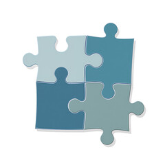 Four Interlocking Puzzle Pieces Solutions, Collaboration, Teamwork