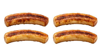 Grilled Banana Halves.