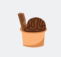 ice cream in a cup