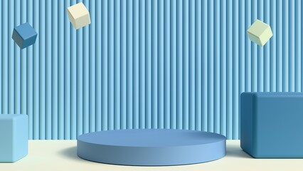 cube product backdrop decoration