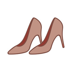 high heels illustration design