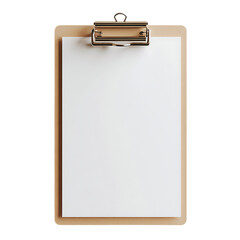 Blank clipboard with white paper against a black background