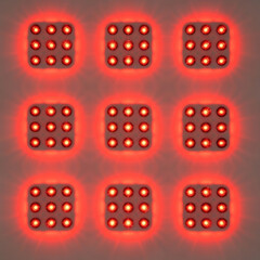 dice on white background