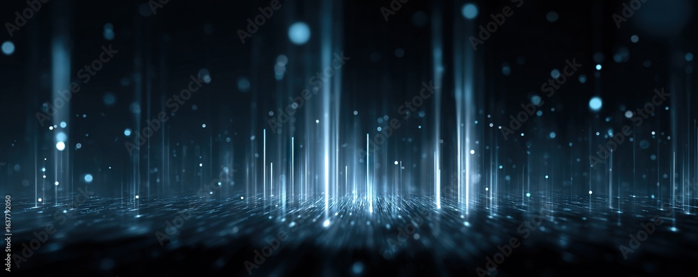 Poster modern digital abstract 3d background. can be used in the description of network abilities, technolo
